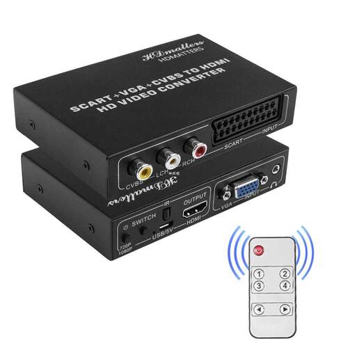 HDMI Scart converter adapter composite AV VGA Scart to HDMI