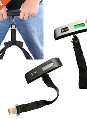 Hand Held Belt Scale 50kg/10g LCD Digital Hanging Scale For