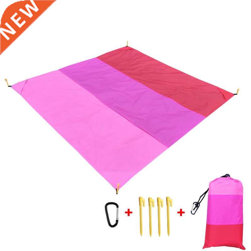 2x2.1m Waterproof Pocket Beach Blanket Folding Camping Mat M