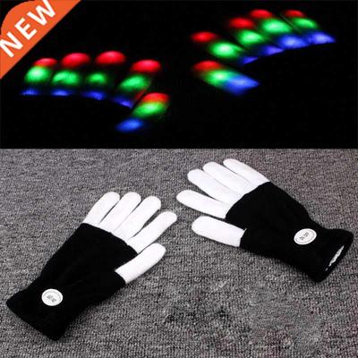 1pair Kid Adult LED Magic Glove Glow Light Up Finger发光手套