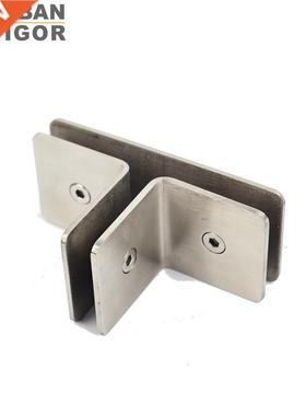ainless eel T-shape glass clamp, shower retaining clip,P