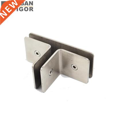 ainless eel T-shape glass clamp, shower retaining clip,P