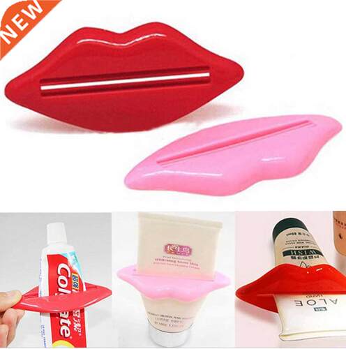 3 Pcs Sexy Hot Lip Kiss Bathroom Plastic Toothpaste Tube Squ