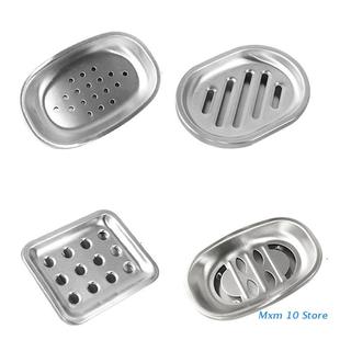 Metal Soap Storage Tray Self-draining Soap Dishes Sponge Hol