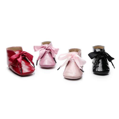 0-24M Casual Baby Girls Princess Shoes Baby Kids Pu Leather