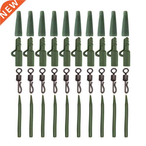 40PC Carp Fishing Accessories Lead Clip Quick Change Swivel