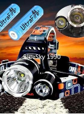 6000Lm 4-Modes Head Lamp bead T6+2R5 LED Headlamp Headlight