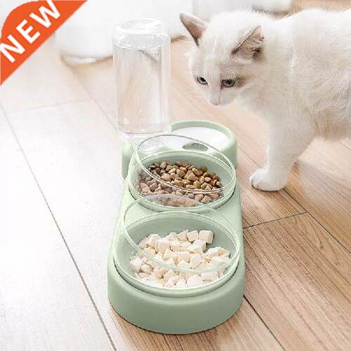 Three-Bowl Automatic Feeder Anti-Overturning Moisture-Proof