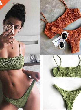 Meihuida Bikinis 2021 Mujer Women Swimwear Women Push-up Pad