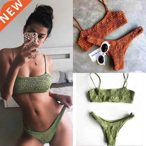 Meihuida Bikinis 2021 Mujer Women Swimwear Women Push-up Pad