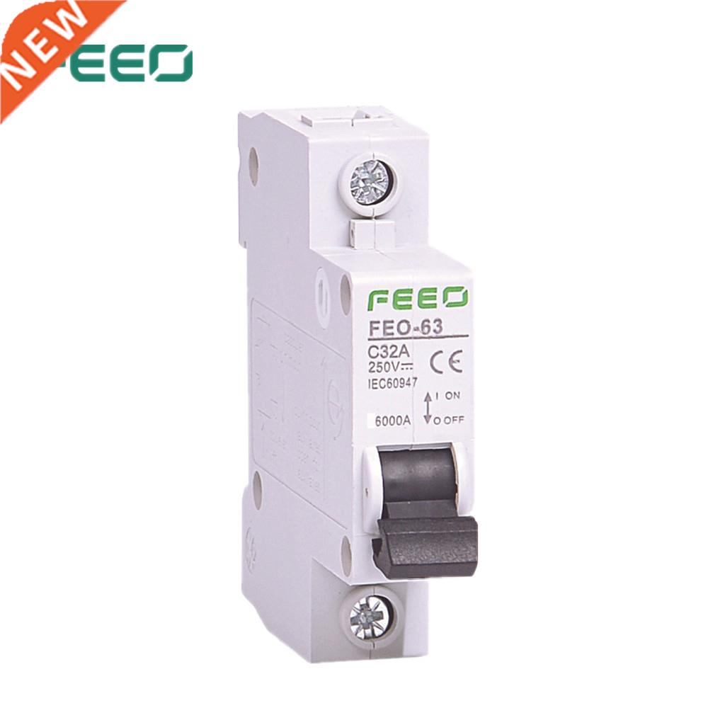 1P 6A/10A/16A/20A/25A/32A/40A/50A/63A DC 250V Circuit breake