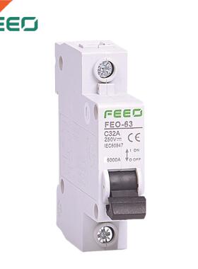 1P 6A/10A/16A/20A/25A/32A/40A/50A/63A DC 250V Circuit breake