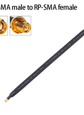 1-Pack Flat Coaxial Extension Pigtail 25cm For RP-SMA Male T