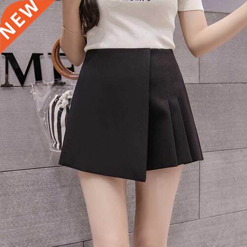 High-waisted pants and women's shorts skirt