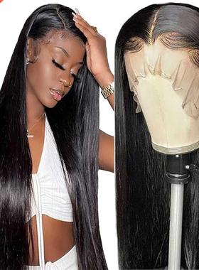 Bone Straight 13x6 Transparent Lace Frontal Human Hair Wigs