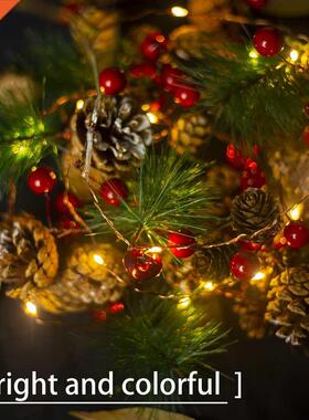 2M LED String Lights Christmas Pine Cone Lamp Remote