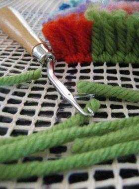 100x150cm Blank Rug Hooking Mesh Canvas Latch Hook Rug Makin
