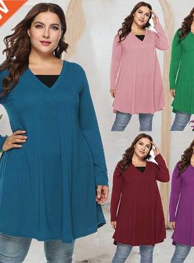 XL-5XL large size spring blue MM dress大码蓝色春季过膝裙子