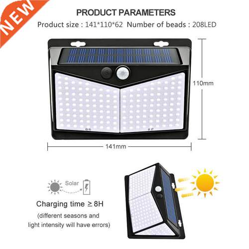 NEW 468 LED Solar lamp outdoor light Waterproof for garden d