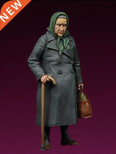 [tuskmodel] 1 35 scale resin model figures kit WW2 elderly w