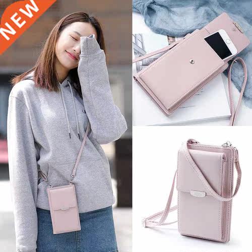 Multifunctional PU Leather Crossbody Phone Shoulder Bag