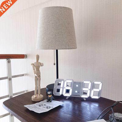 Desktop Clocks 3D Large LED Digital Wall Clock Date Time Cel