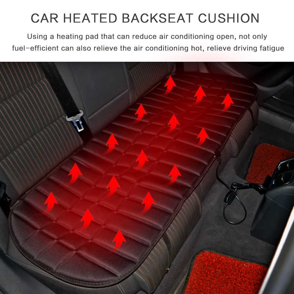 12V Car Rear Back Heated Cushions Car Heating Rear Seat Cush