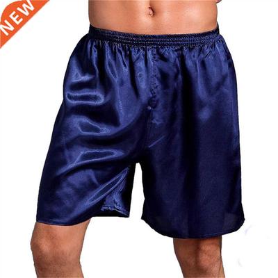 Summer Short Shorts Men Underwear Loose Satin Silk Pyjama Ho