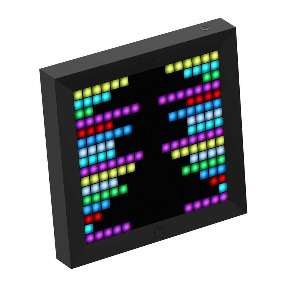 Pixoo digital photo frame smart alarm clock with pixel art p