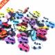 17mm Black Car 200Pcs Plastic Cute lot Color suoja Mix
