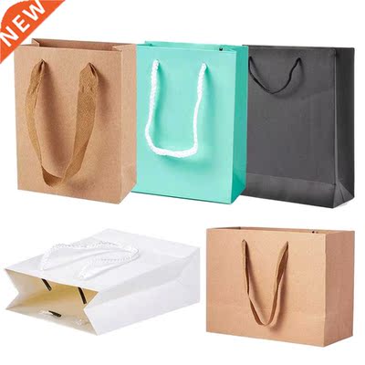 pandahall 10pcs 16/20/28/cm Rectangle Kraft Paper Pouches
