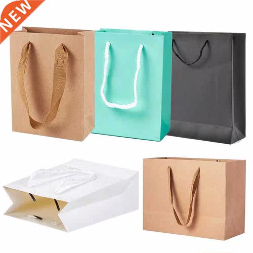 pandahall 10pcs 16/20/28/cm Rectangle Kraft Paper Pouches