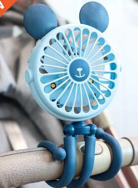 Portable Baby Stroller Fan USB Mini Handheld Fan Multifuncti