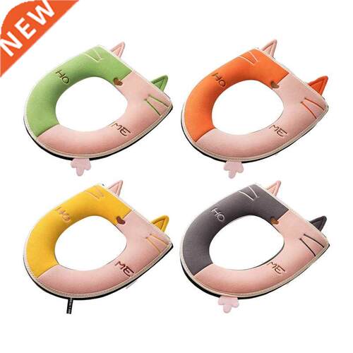 Cute Toilet Seat Cushion with Zipper and Handle Toilet Seat