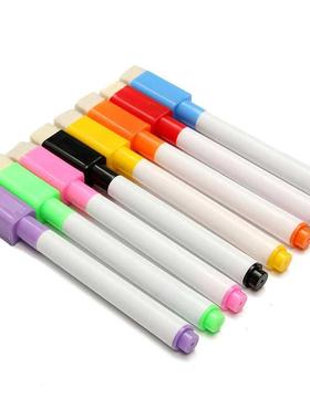 8pcs Color Magnet Pens Magnetic Wipe White Board Markers Bui