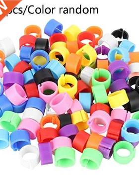 Hot 100 Pcs Multicolor Pigeon Foot Ring Pigeons Rings 8mm
