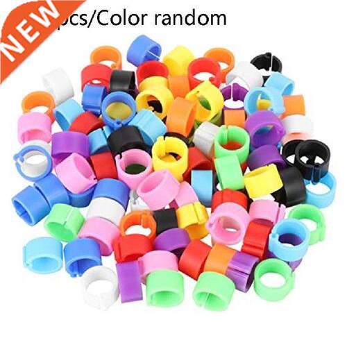 Hot 100 Pcs Multicolor Pigeon Foot Ring Pigeons Rings 8mm