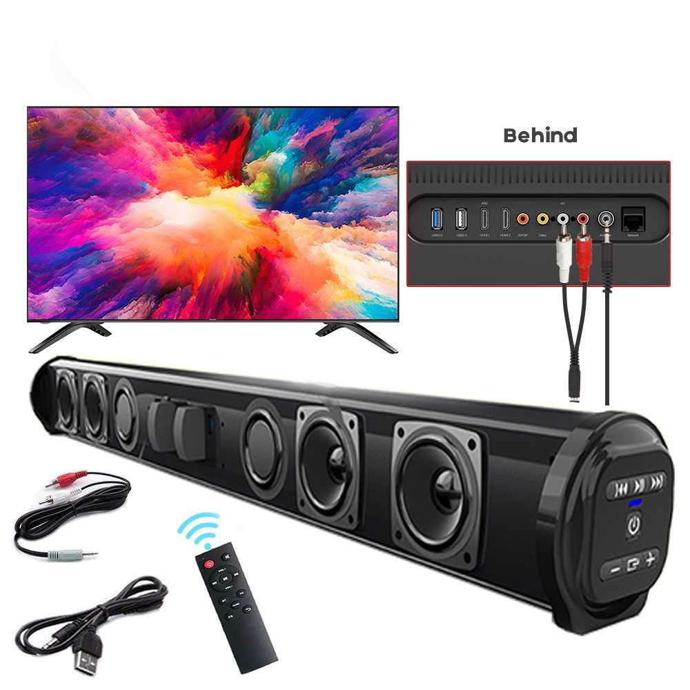 20W TV Sound Bar Wired and Wireless Bluetooth-compatible Hom
