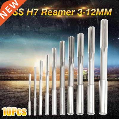 10pcs/Set HSS H7 Machine Reamer Straight Shank Milling Reame