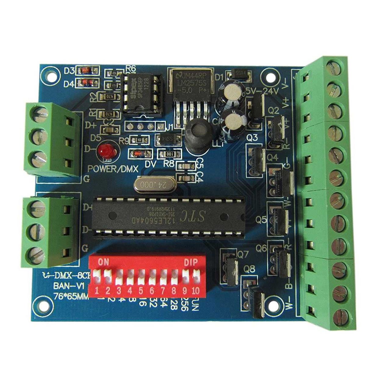 RGBW 8 Channel DMX Controller 2 Group RGBW 8CH Decoder for L