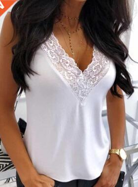 2022 New Shirt Women Fashion Solid Color Lace Clothing Femal