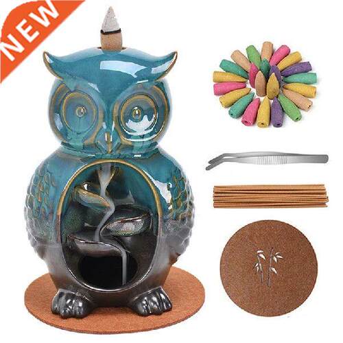 Owl Backflow Incense Burner, Waterfall Incense Burner