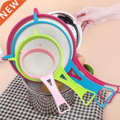 New 4Pcs Plastic Fine Mesh Filter Colander Soy Milk Sieve Fl