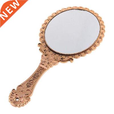 Womens Princess Vintage Handheld Mirror Metallic Plastic