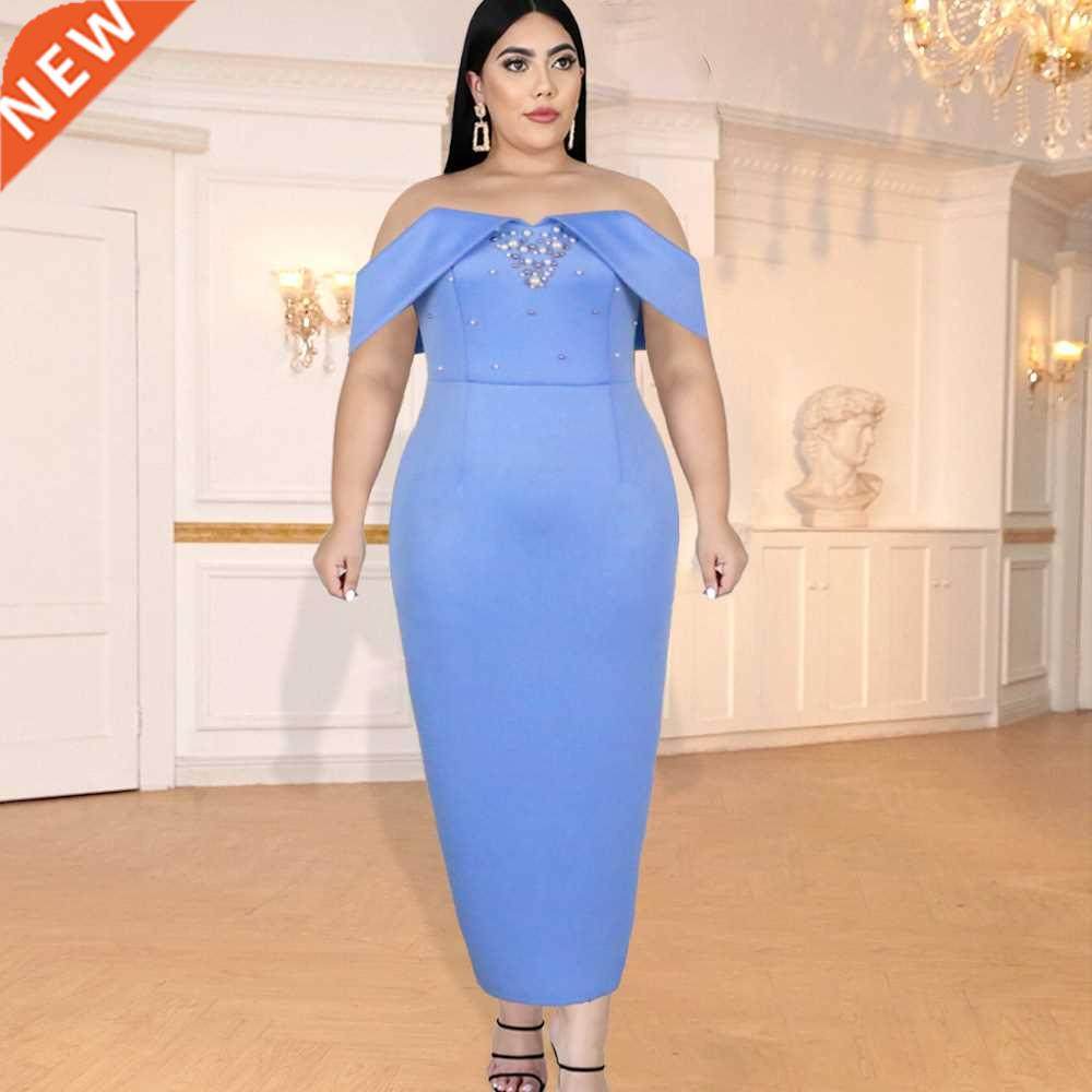 S-XXXL大码非洲礼服裙A plus-size, hip-hugging African dress21