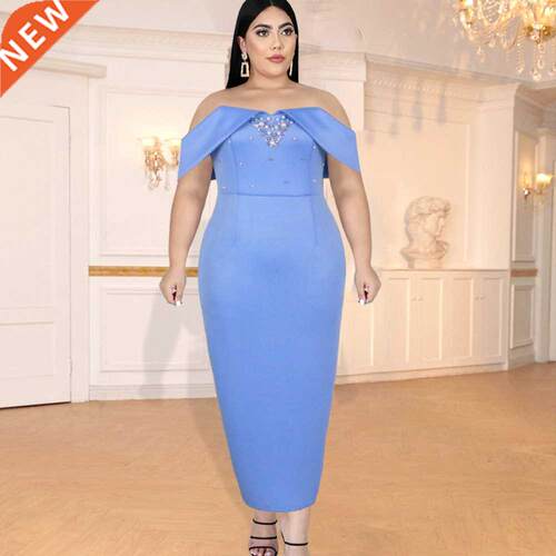 S-XXXL大码非洲礼服裙A plus-size, hip-hugging African dress21