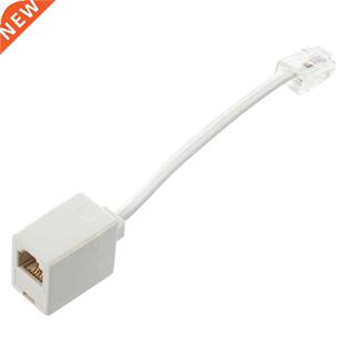 Male to Female 4 Pin RJ11 Plug Telephone Adapter Cable