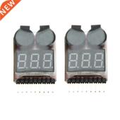 Low Buzzer Indicator ion Lipo Voltage 2Pcs Tester