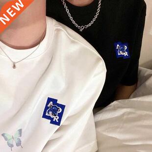 Adererror Embroidery Fox T-shirt Real Picture Men Women Ader