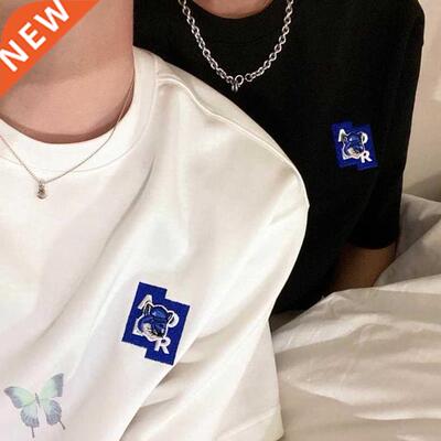 Adererror Embroidery Fox T-shirt Real Picture Men Women Ader